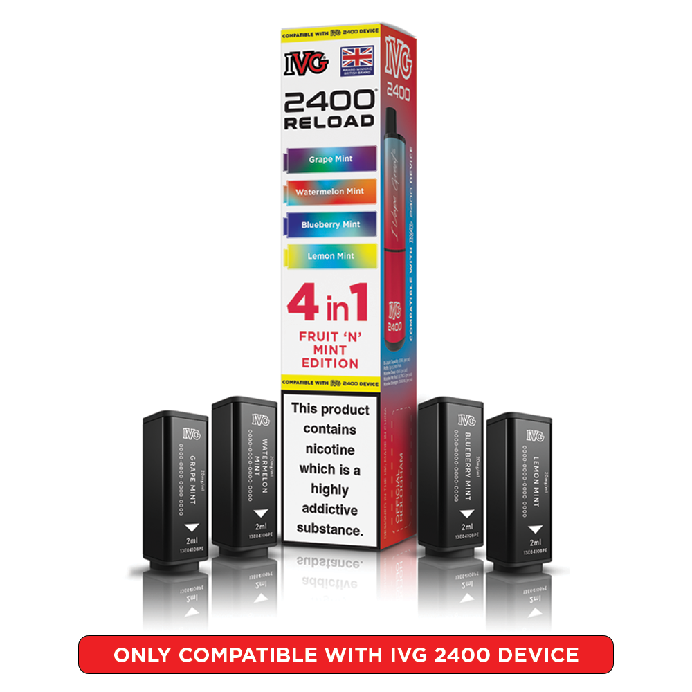 Fruit N Mint Edition IVG 2400 Reload Pods 4 in 1 | Heat Vapes