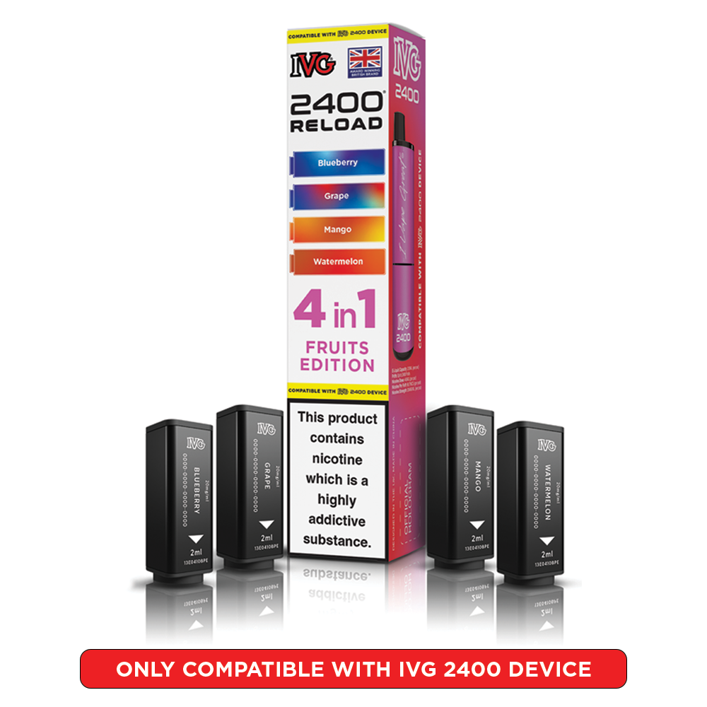 Fruits Edition Citrus Edition IVG 2400 Reload Pods 4 in 1 | Heat Vapes