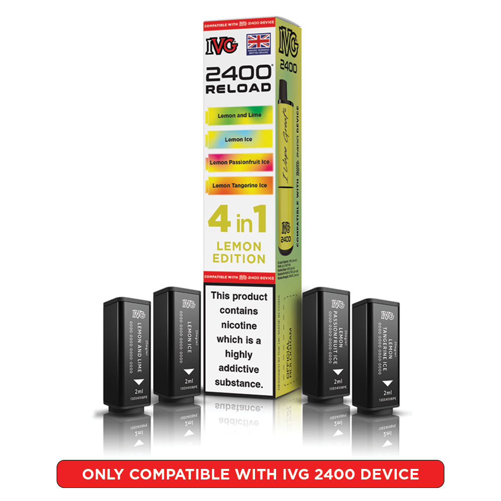 Lemon Edition IVG 2400 Reload Pods 4 in 1 | Heat Vapes
