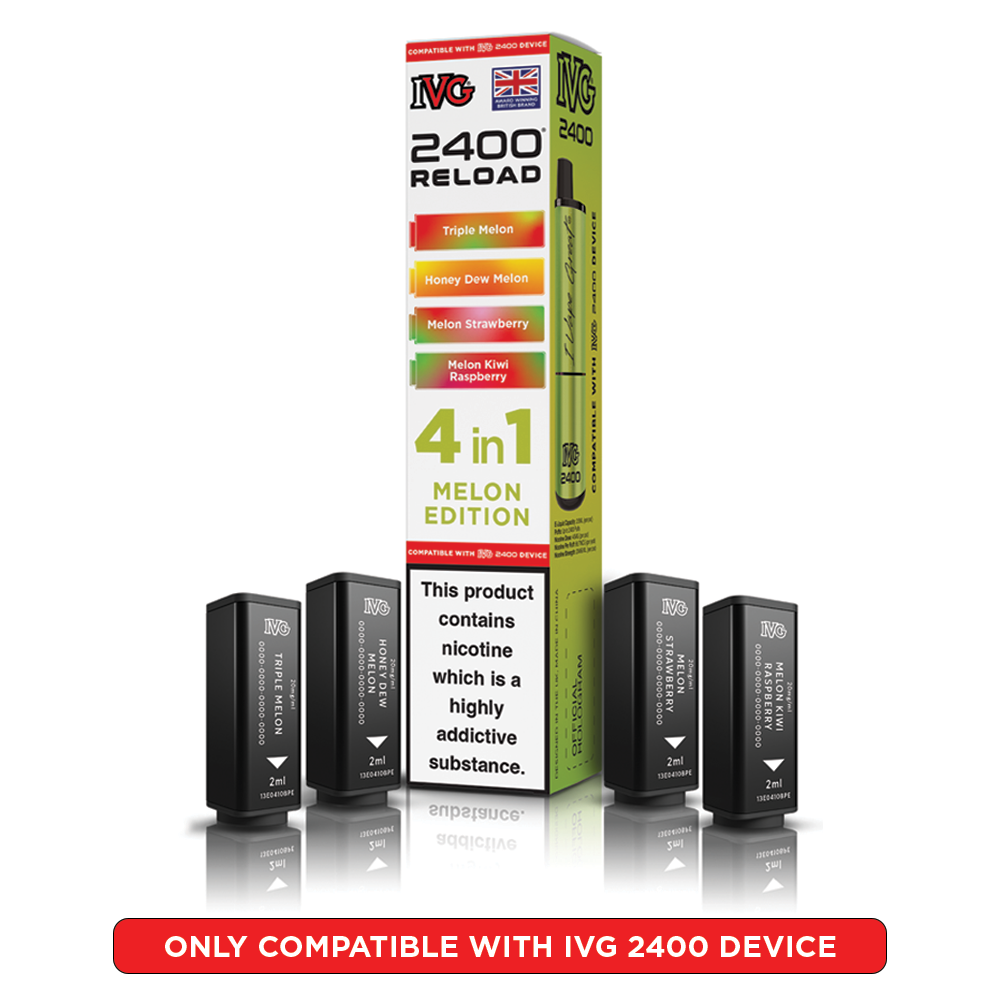Melon Edition IVG 2400 Reload Pods 4 in 1 | Heat Vapes