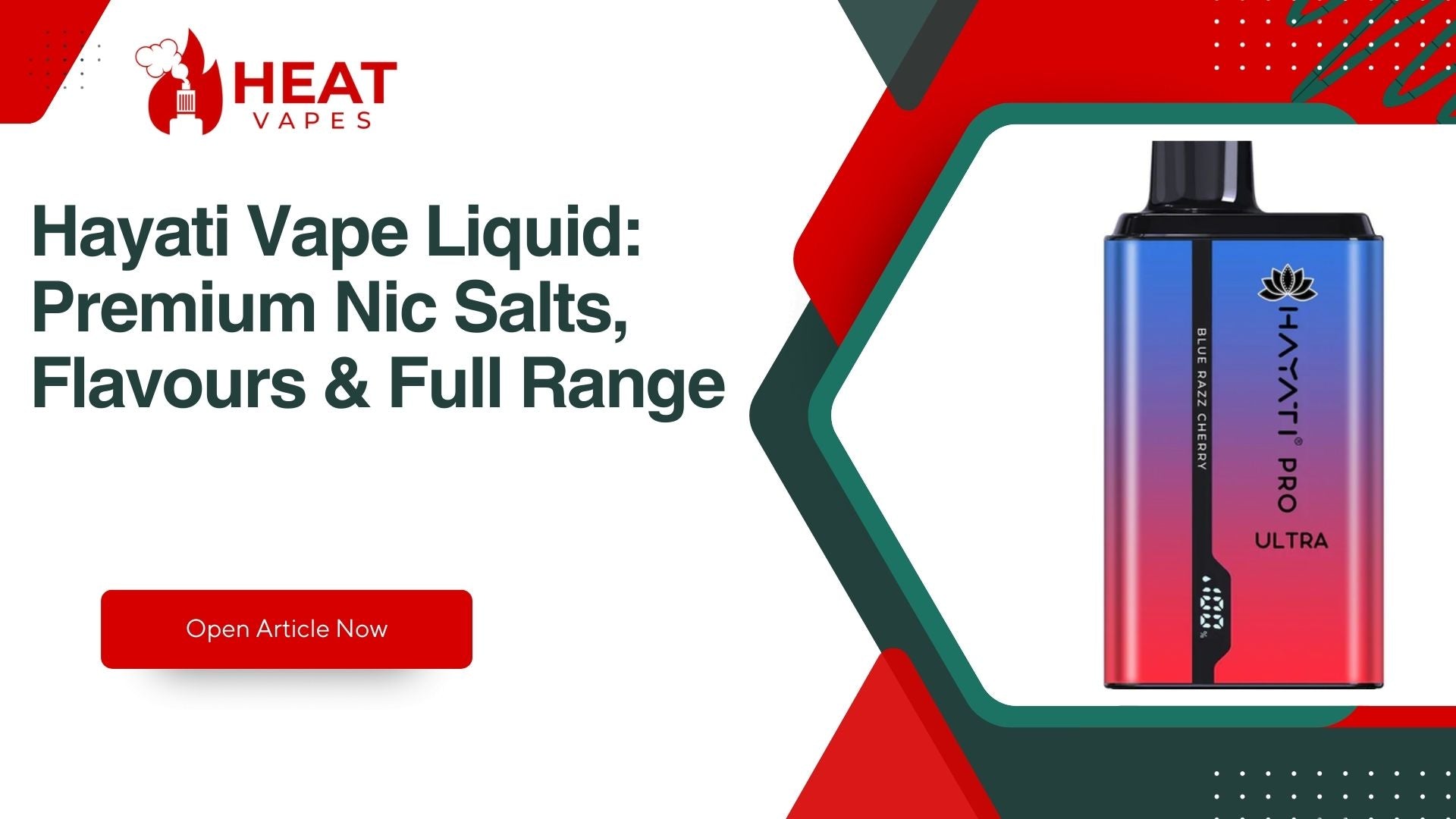 Hayati Vape Liquid: Premium Nic Salts, Flavours & Full Range