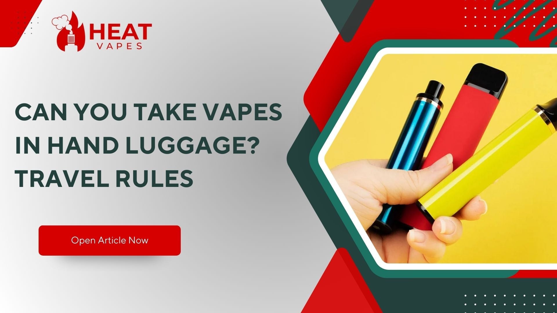 Can You Take Vapes in Hand Luggage? Travel Rules