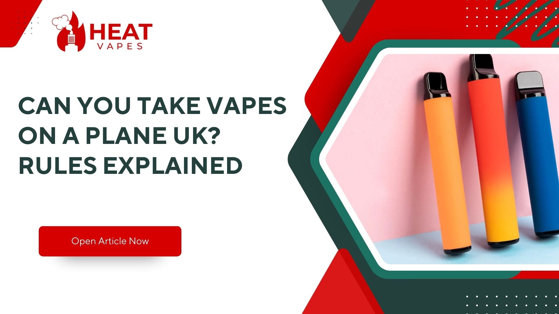 Can You Take Vapes on a Plane UK? Rules Explained