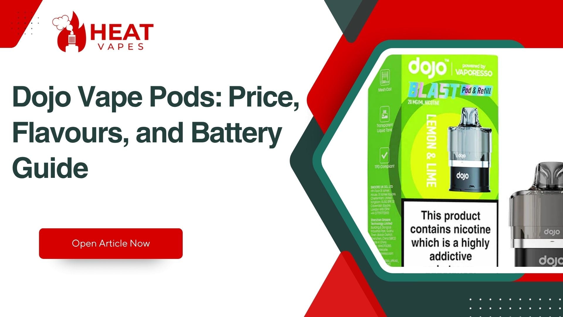 Dojo Vape Pods: Price, Flavours, and Battery Guide