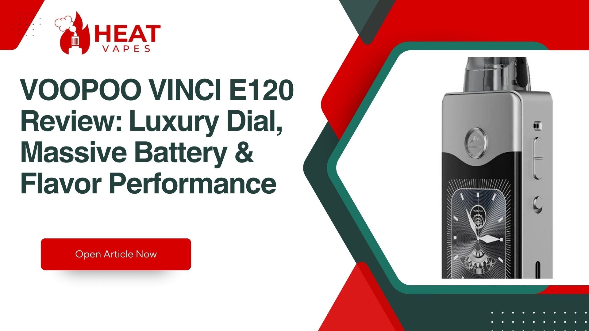 VOOPOO VINCI E120 Review: Luxury Dial, Massive Battery & Flavor Performance