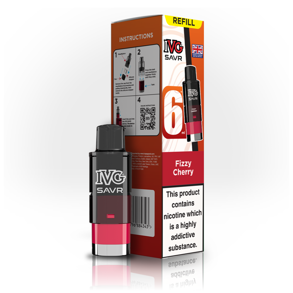 IVG SAVR Pods Fizzy Cherry | Heat Vapes