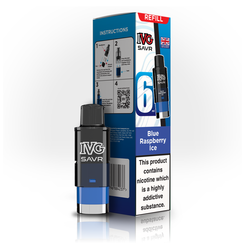 IVG SAVR Pods Blue Rasberry Ice | Heat Vapes