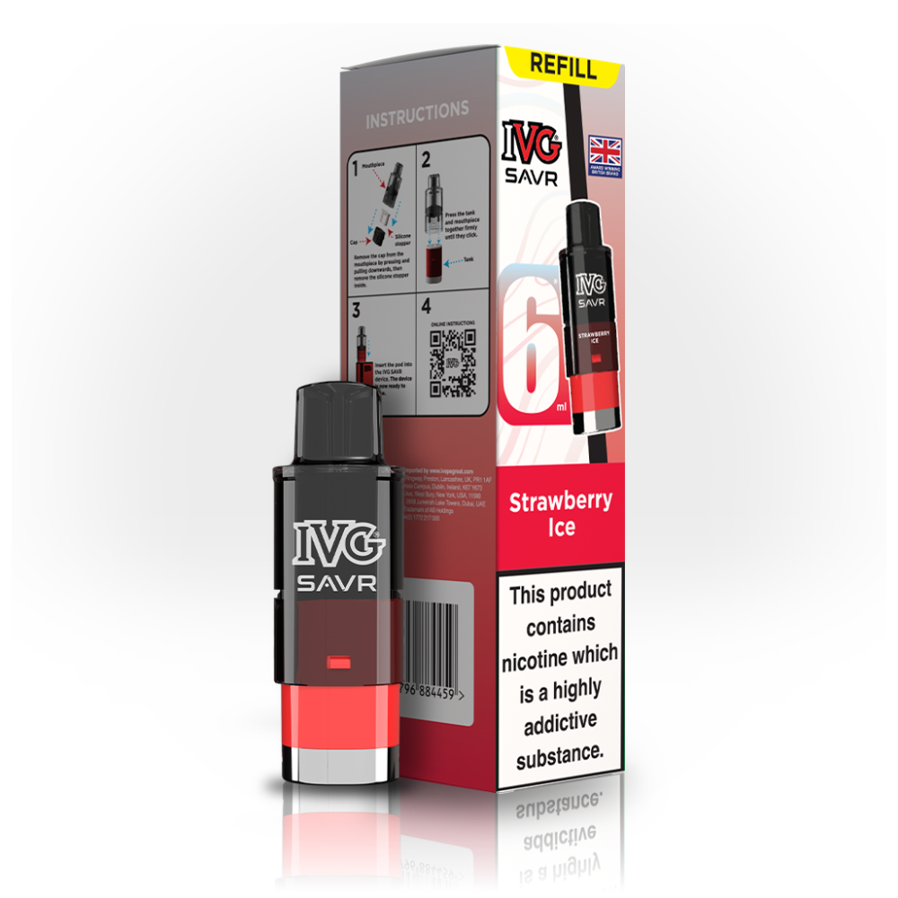 IVG SAVR Pods Strawberry Ice | Heat Vapes