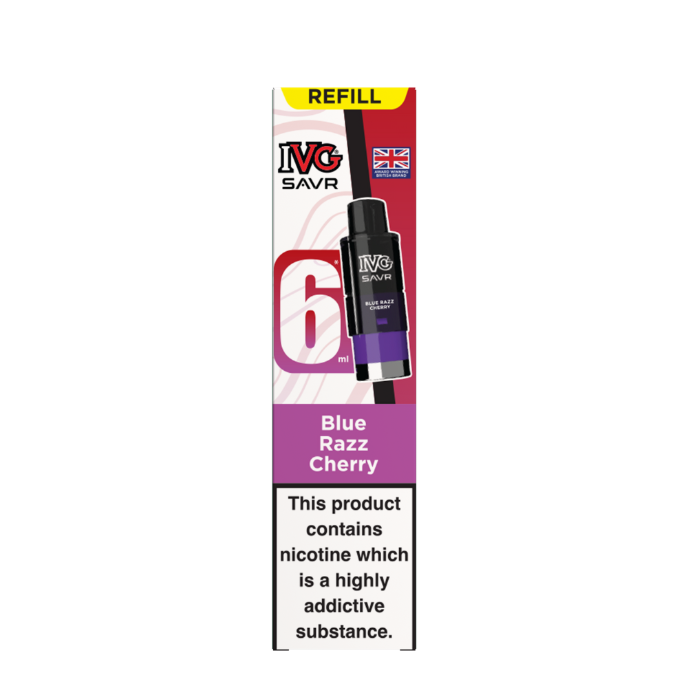 IVG SAVR Pods Blue Razz Cherry | Heat Vapes