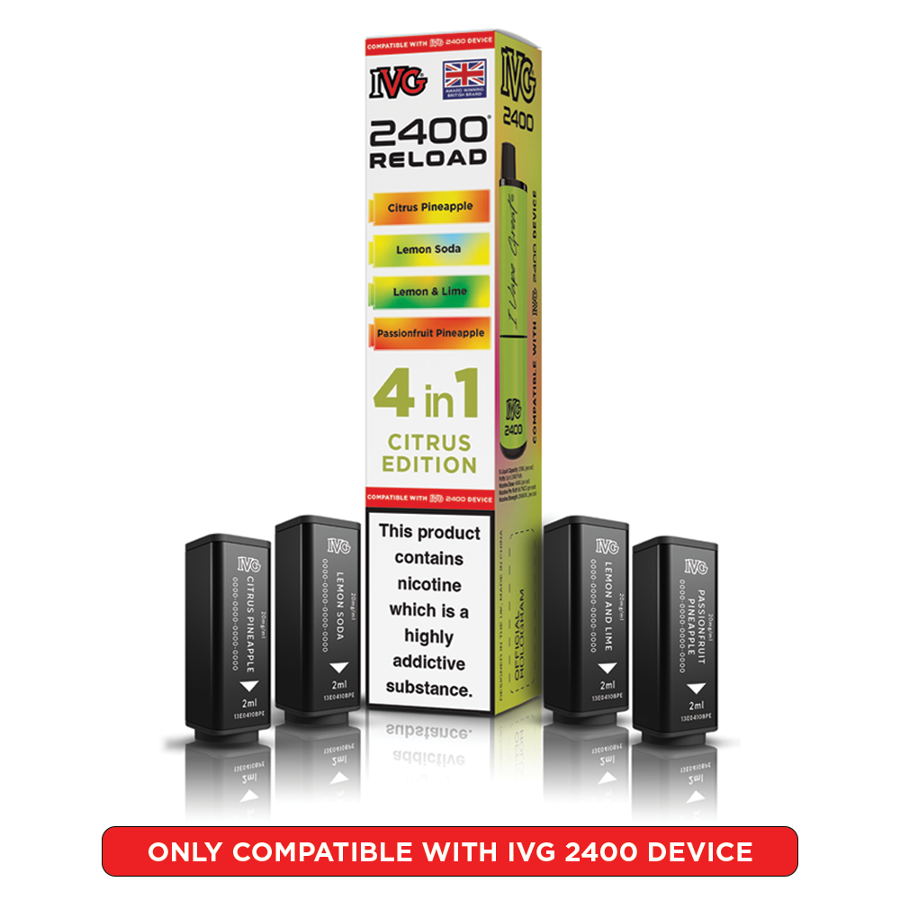 Citrus Edition IVG 2400 Reload Pods 4 in 1 | Heat Vapes