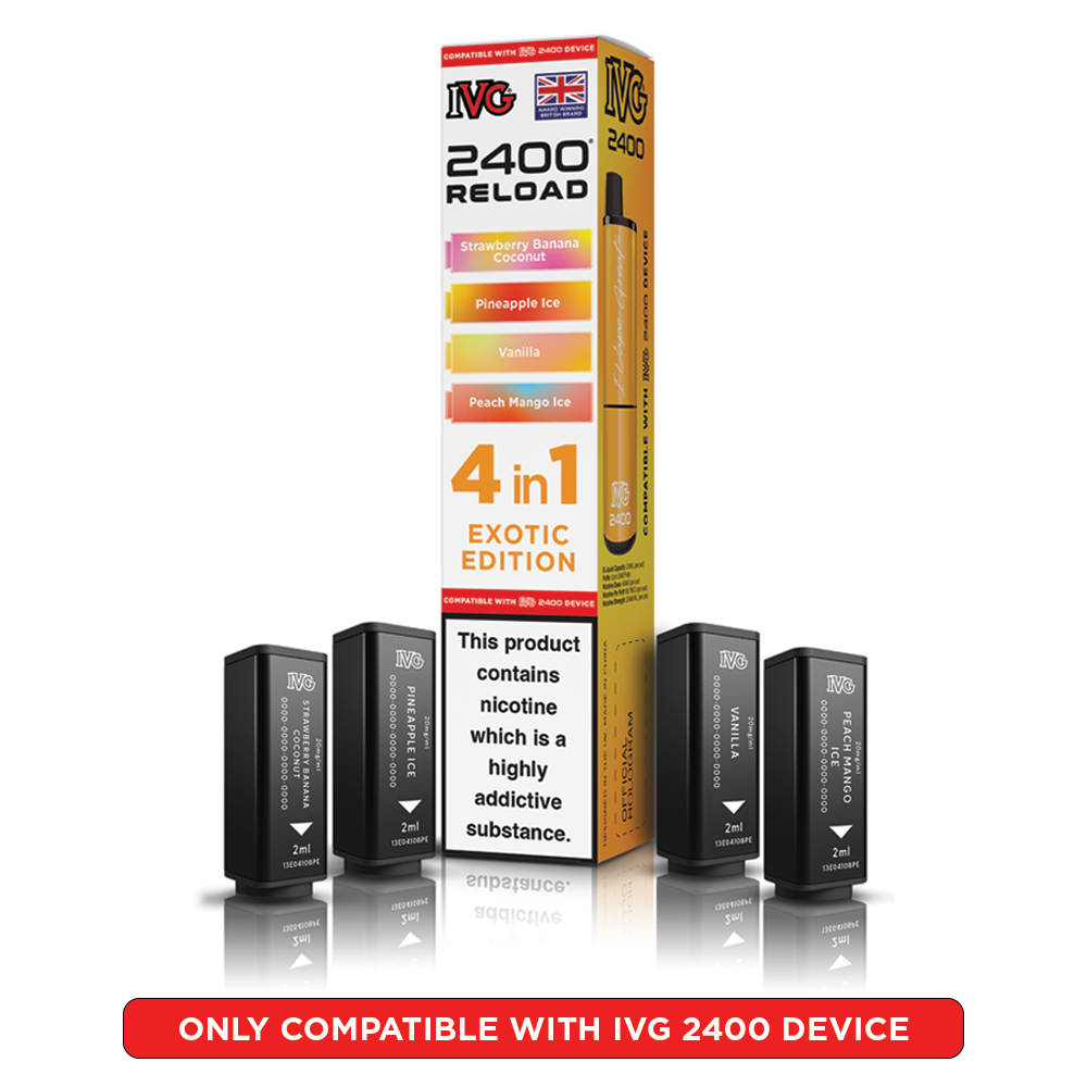 Exotic Edition IVG 2400 Reload Pods 4 in 1 | Heat Vapes