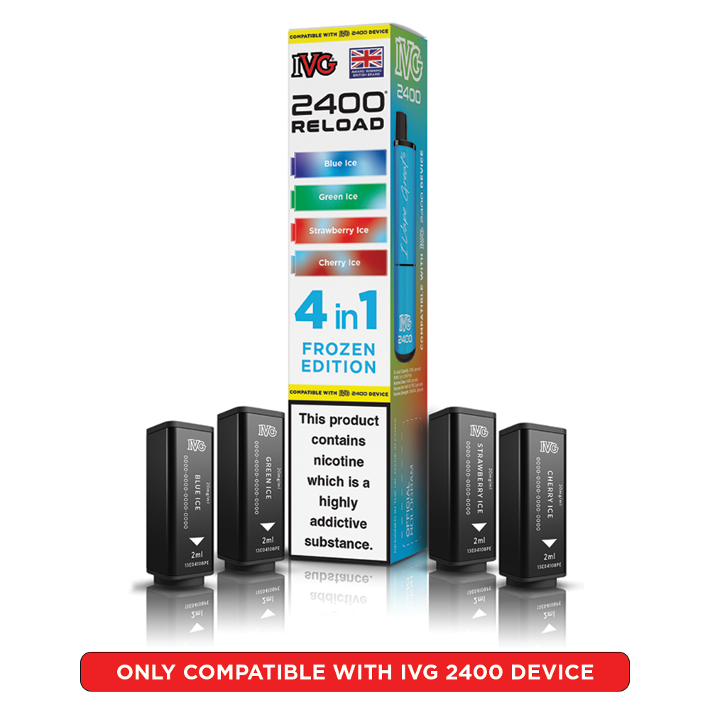 Frozen Edition IVG 2400 Reload Pods 4 in 1 | Heat Vapes