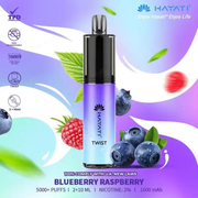 Hayati Twist 5000 Blueberry Raspberry | Heat Vapes
