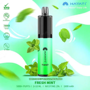 Hayati Twist 5000 Fresh Mint | Heat Vapes