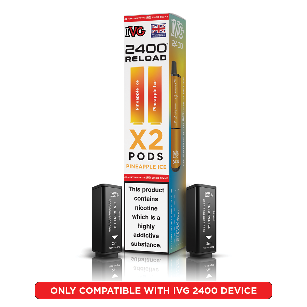 Pineapple Ice IVG 2400 Reload Pods 2 in 1 | Heat Vapes